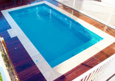 Fibreglass Pool Masterbuilt Range Entertainer Light Turquoise