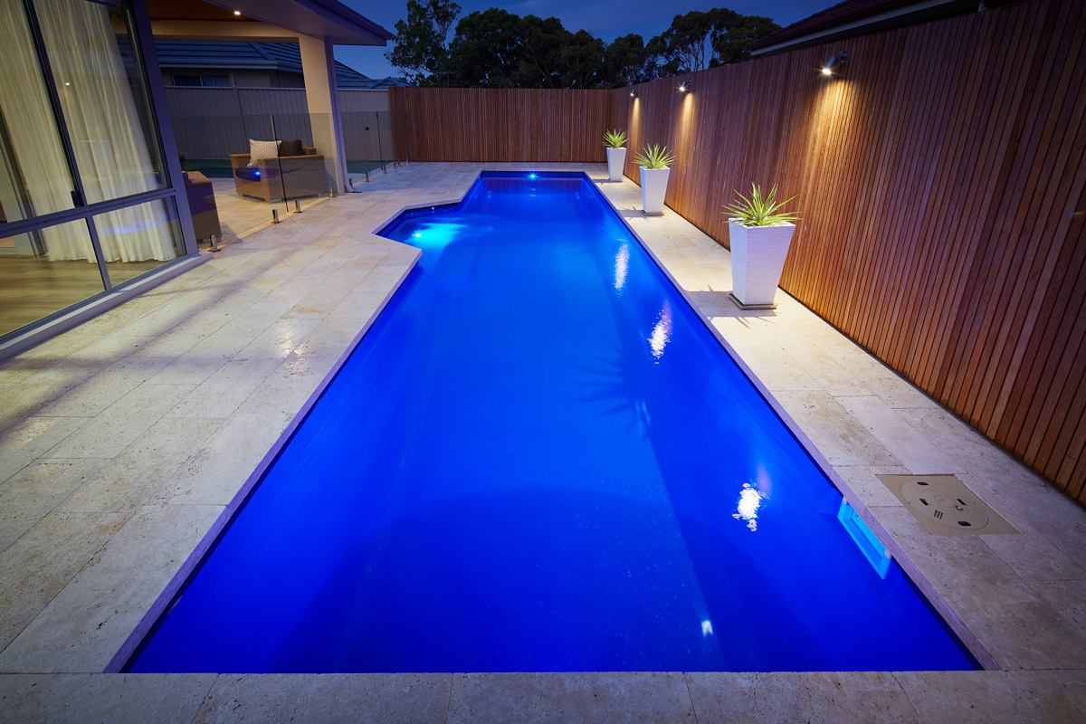 completed projects 12m fibreglass lap pool and landscaping