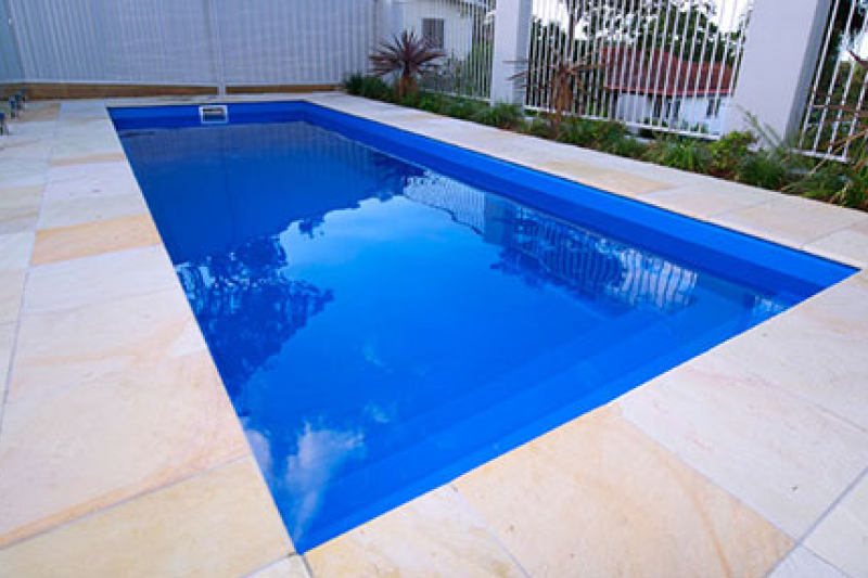 Fibreglass Pool Masterbuilt Davinci Range Colour Light Blue