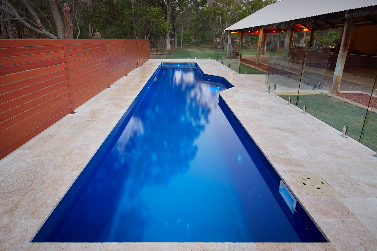 12m outdoor lap pool made in fibreglass